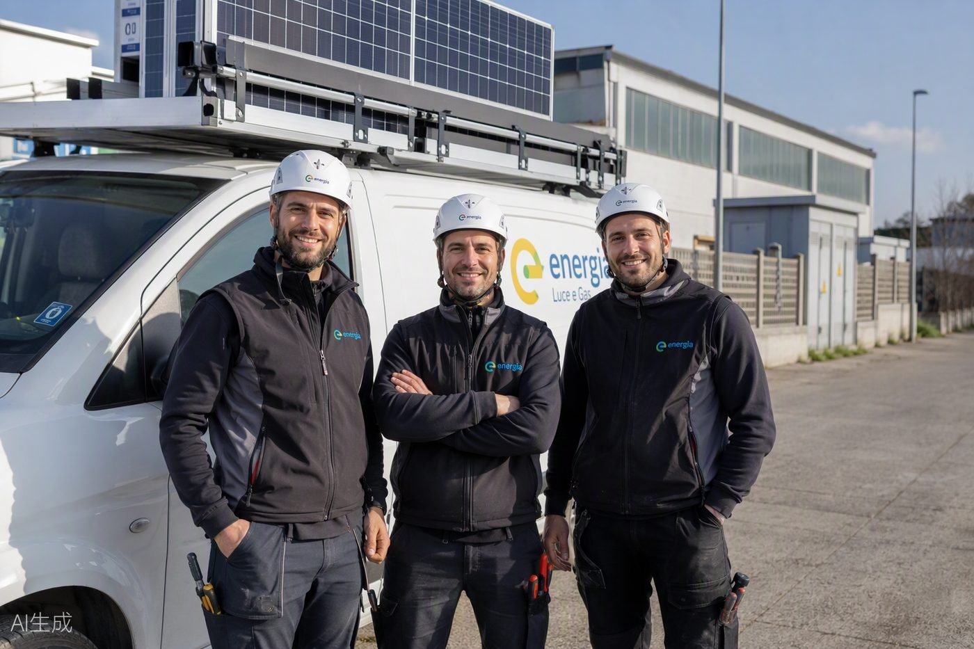 Il team di Fotovoltaico Bergamo pronto per un sopralluogo in provincia di Bergamo