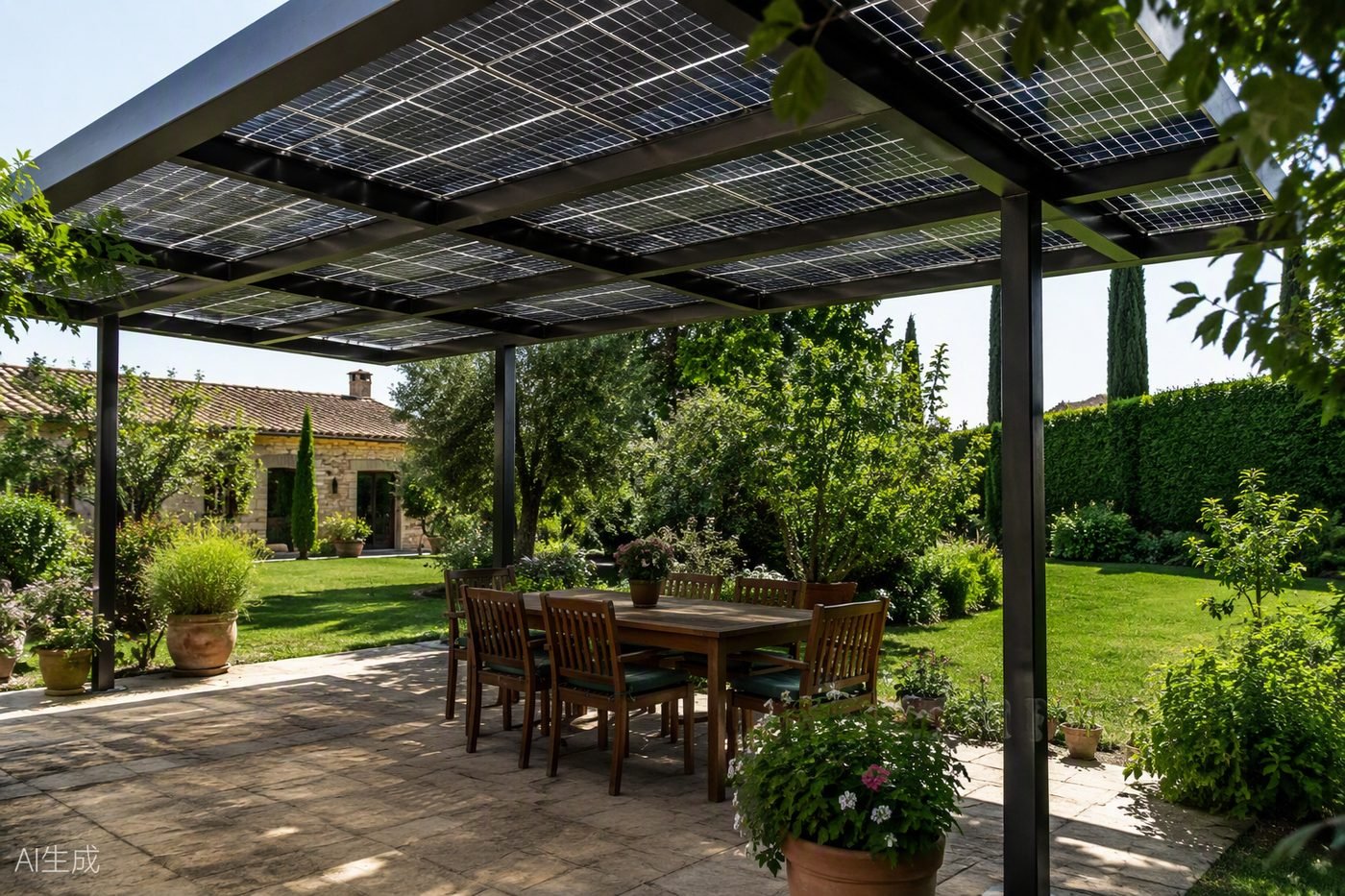 Pergolato Fotovoltaico a Bergamo e provincia